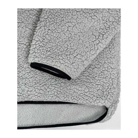 Lou & Grey Grey Black Color Block Fleece 1/4 Zip Jacket Pocket Outdoor Winter XL - Picture 5 of 8